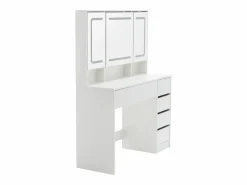Tocador con taburete, espejo y 5 cajones - Madera MDF -^Hauss Spole Best