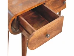 Tocador de castaño con espejo Artisan Furniture, 3 cajones, 1 espejo, marrón^ New