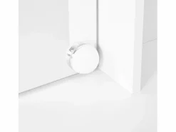 OKWISH Tocador de dormitorio con 3 cajones y 2 puertas, espejo LED, color - Incluye taburete Blanco Outlet