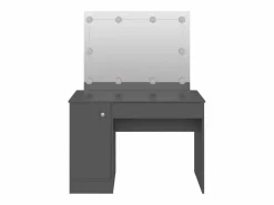 Tocador de maquillaje con luces LED MDF 110x55x145 cm ES286374 Gris Discount