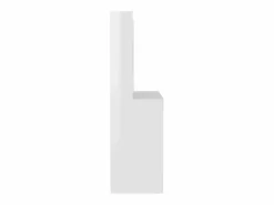 Tocador de maquillaje luces LED MDF brillo 100x40x135 cm ES583915^ New