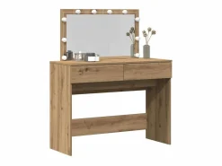 Tocador de roble artesanal 100 x 40 x 120 cm Madera de ingeniería Marru00f3n Hot