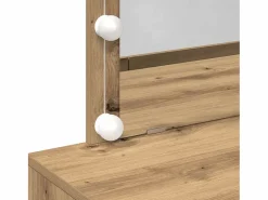 Tocador de roble artesanal 100 x 40 x 120 cm Madera de ingeniería Marru00f3n Hot