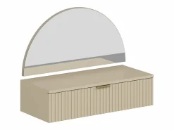 Tocador flotante con espejo y LEDs y 1 cajón en - FRALYN de Pascal Morabito^Vente-unique Clearance