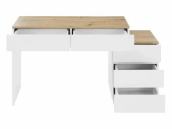 ModernLuxe Tocador moderno con 5 cajones - tablero de partículas - Blanco New