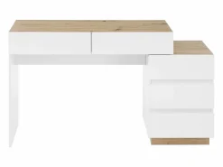 ModernLuxe Tocador moderno con 5 cajones - tablero de partículas - Blanco New