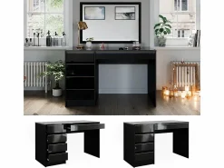 Vicco Tocador /oro 120x55x75 sherry Negro Clearance