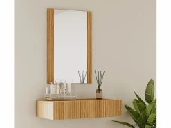 MB Muebles Bonitos Tocador para Dormitorio en Color Roble Alba 80x42x97cm Velia Marru00f3n Best