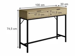 tocador roble 100x30x75 lennox^Vicco Hot