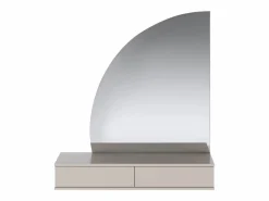 Vente-unique Tocador suspendido con espejo LED 2 cajones mate - JINEZA Beige Best