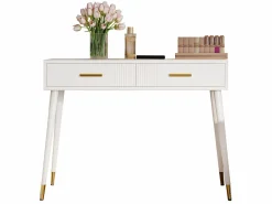 ModernLuxe Tocador|Tocador 100x40x76 cm - con 2 cajones - patas de metal - (sin espejo)