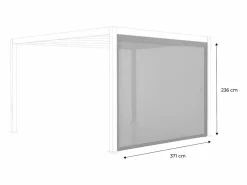 Sweeek Toldo de 4m para pérgola bioclimática Blanco Outlet