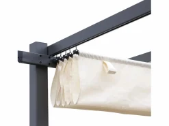 Sweeek Toldo de techo de pérgola 3x3m crudo Beige Discount