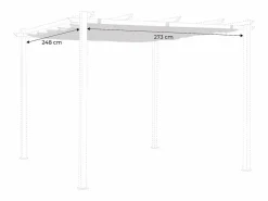 Sweeek Toldo de techo de pérgola 3x3m crudo Beige Discount