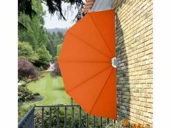 Toldo lateral plegable terraza color terracota 160 cm ES47221 Marru00f3n Clearance