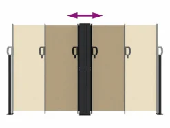 Marquesina|Toldo lateral retráctil 140x1200 cm ES212091