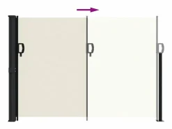 Marquesina|Toldo lateral retráctil 140x300 cm ES874456