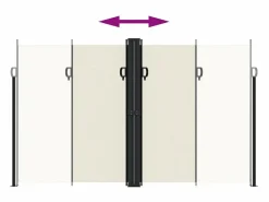 Toldo lateral retráctil 200x1000 cm ES447613^ Outlet