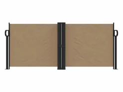 Toldo lateral retráctil gris taupe 100x1000 cm ES997802^ Outlet