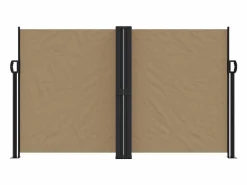 Toldo lateral retráctil gris taupe 140x1000 cm ES863891^ Hot