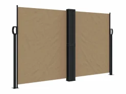Toldo lateral retráctil gris taupe 140x600 cm ES853592^ Discount