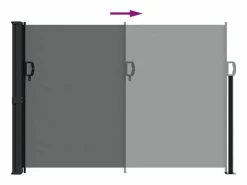 Toldo lateral retráctil 140x500 cm ES961807 Gris antracita Outlet