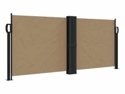 Toldo lateral retráctil gris taupe 100x600 cm ES578358^ Discount