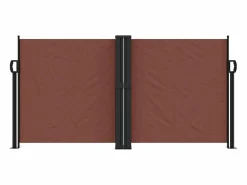 Marquesina|Toldo lateral retráctil marrón 120x600 cm ES738611