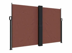 Toldo lateral retráctil marrón 160x600 cm ES838443^ New