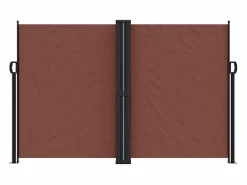 Toldo lateral retráctil marrón 160x600 cm ES838443^ New