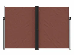 Toldo lateral retráctil marrón 220x600 cm ES496207 Marru00f3n Sale