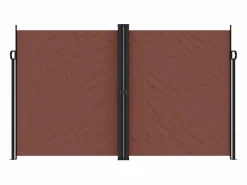Toldo lateral retráctil marrón 200x1200 cm ES242856^ Discount