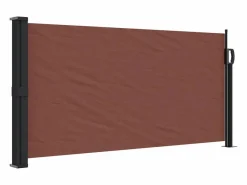 Toldo lateral retráctil marrón 100x500 cm ES895781^ Sale