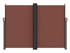 Marquesina|Toldo lateral retráctil marrón 180x600 cm ES756111