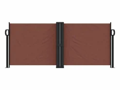 Toldo lateral retráctil marrón 100x600 cm ES730777^ Sale