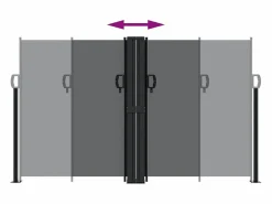 Toldo lateral retráctil 140x1200 cm ES916264^ Online