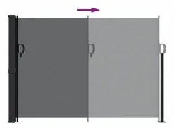 Toldo lateral retráctil 140x300 cm ES653104^ Clearance