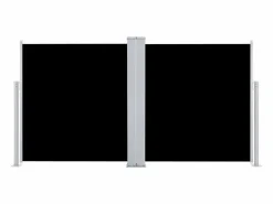 Toldo lateral retráctil 120x600 cm ES50009 Negro Best