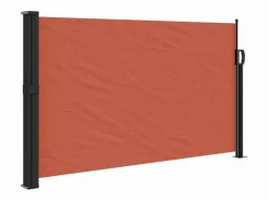 Marquesina|Toldo lateral retráctil terracota 120x600 cm ES852477