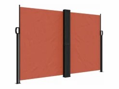 Toldo lateral retráctil terracota 160x1000 cm ES117876^ Discount