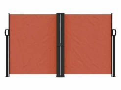Toldo lateral retráctil terracota 140x600 cm ES976547 Naranja Hot