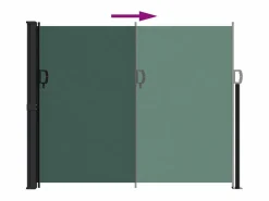 Toldo lateral retráctil oscuro 160x300 cm ES387220 Verde Discount