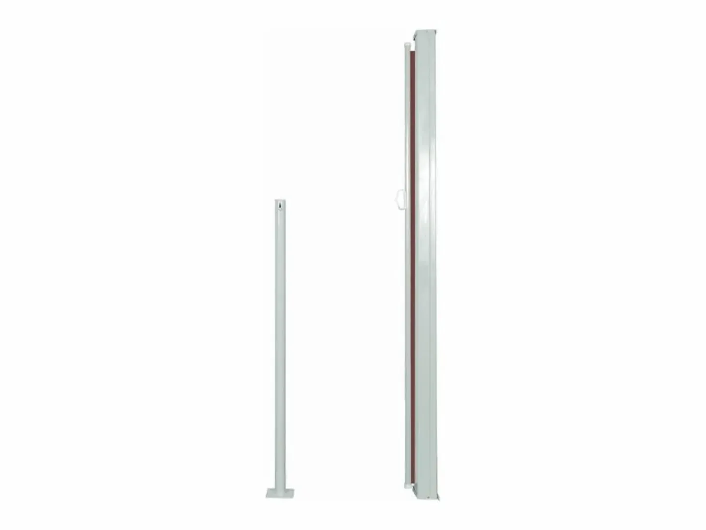 Marquesina|Toldo lateral retráctil 160x500 cm marrón ES830273