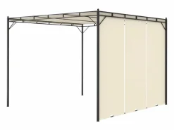 Toldo Lof con cortina lateral crema 2,25x3x3 m^vidaxl Online
