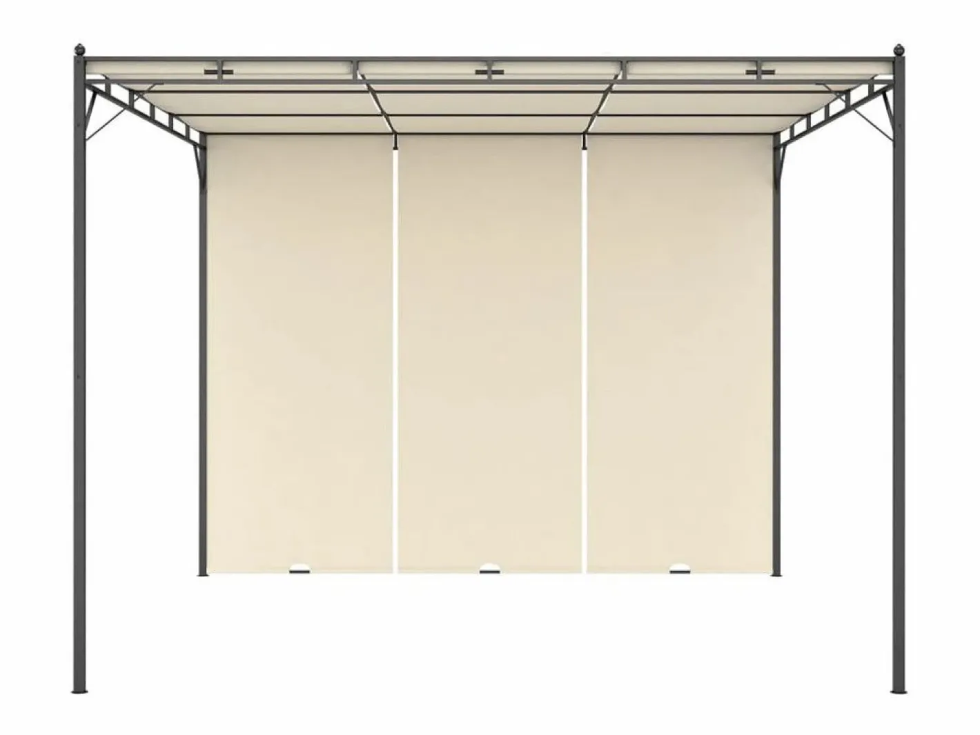 Toldo Lof con cortina lateral crema 2,25x3x3 m^vidaxl Online