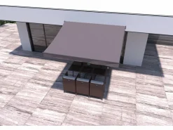 Toldo manual gris de 3 x 2,5 m ADRO^Concept-Usine New