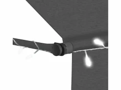 Toldo manual retráctil con LED 350 cm ES14133 Gris antracita Clearance
