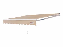 Estor Y Toldo|Toldo Manual Retráctil Para Terraza SucceBuy 243,84 x 213,36 cm Toldo Parasol Con Manivela