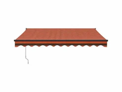 Toldo retráctil automático naranja y marrón 3,5x2,5 m ES82634 Multicolor Clearance