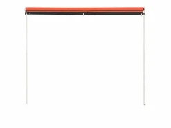 Toldo retráctil naranja y marrón 200x150 cm ES195585^
